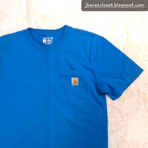 Carhartt | Men's Relaxed Fit Short Sleeve Graphic t-shirt Size Small Blu…